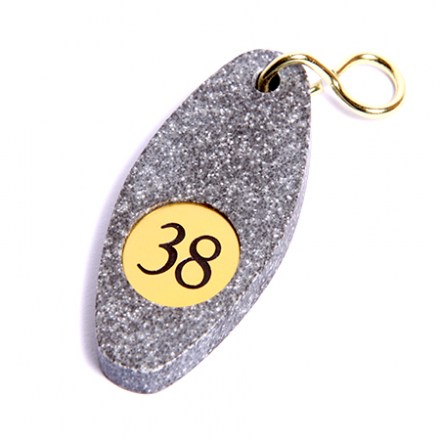 Hotel Schlüsselanhänger Granit Design